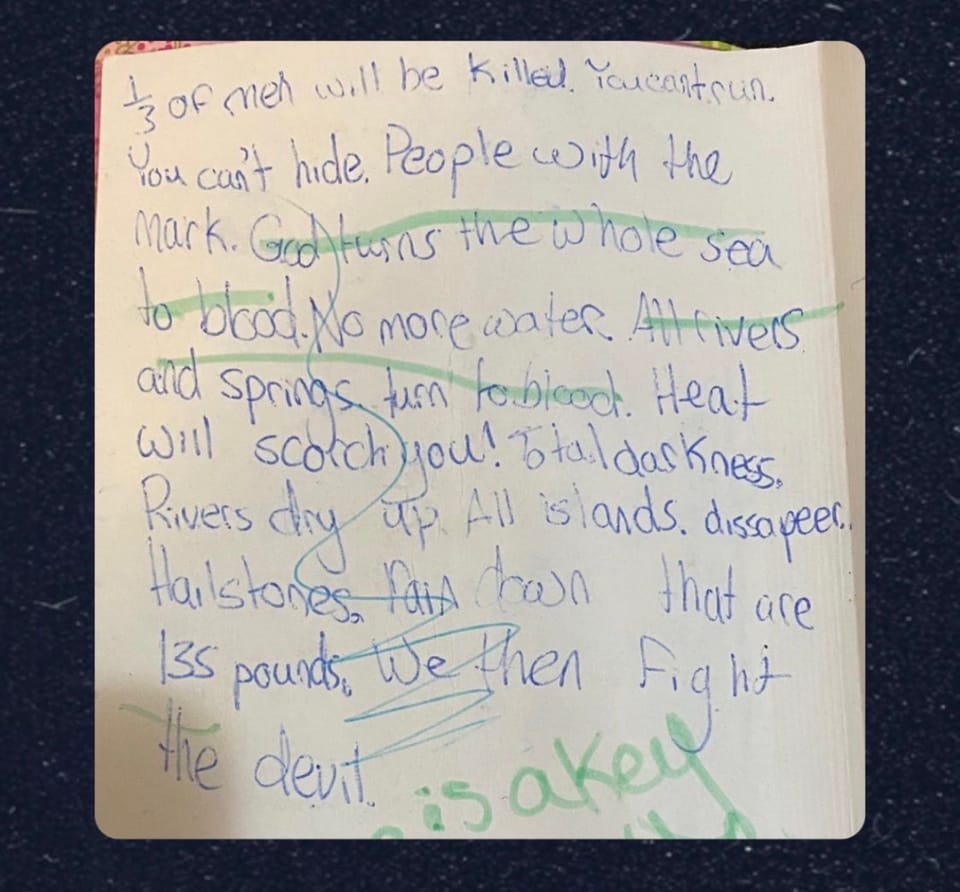 rapture notes, age 11
